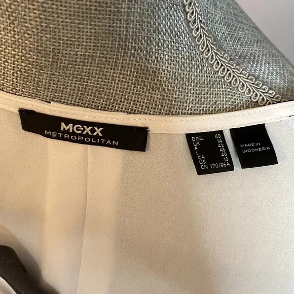 DANIEL RAINN Sleeveless V-Neck Orange Tunic with Tie, Size S - Picture 4 of 4